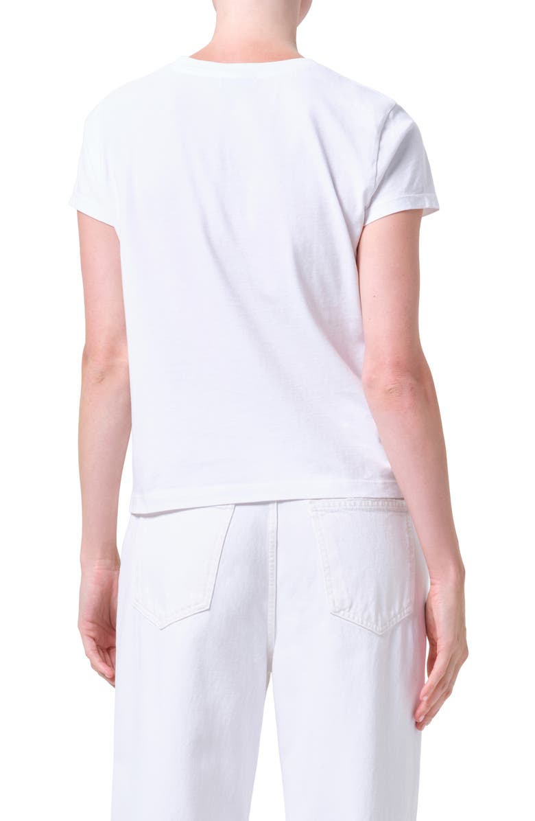 AGOLDE Long Line Adine Tee, Alternate, color, White