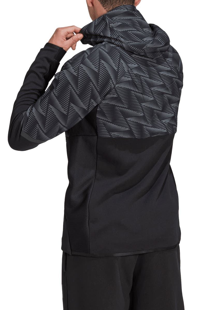 adidas Designed for Gameday Full Zip Hoodie, Alternate, color,