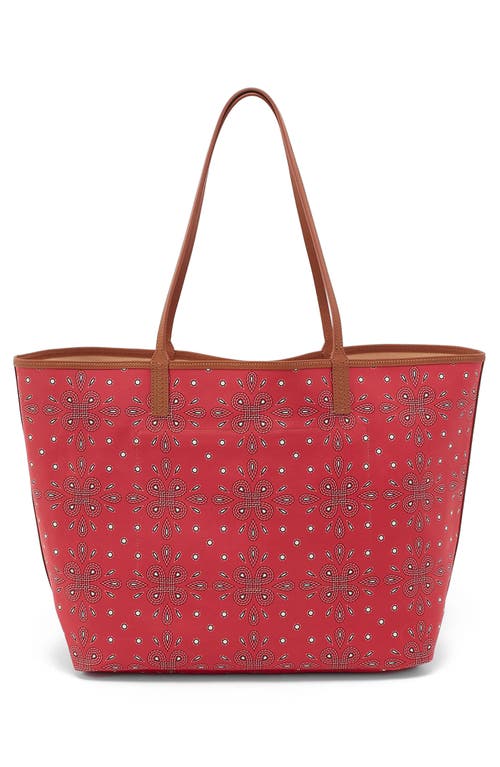 Hobo Large All That Coated Canvas Tote In Red Journey Bandana