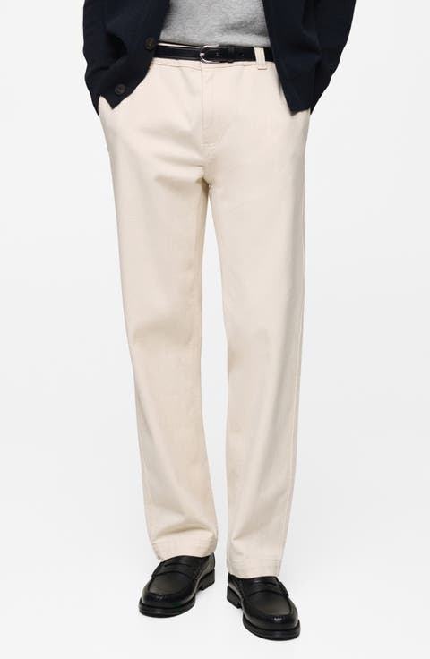 BACK SATIN GABARDINE NO TUCK WIDE STRAIGHT TROUSERS - WUNDER