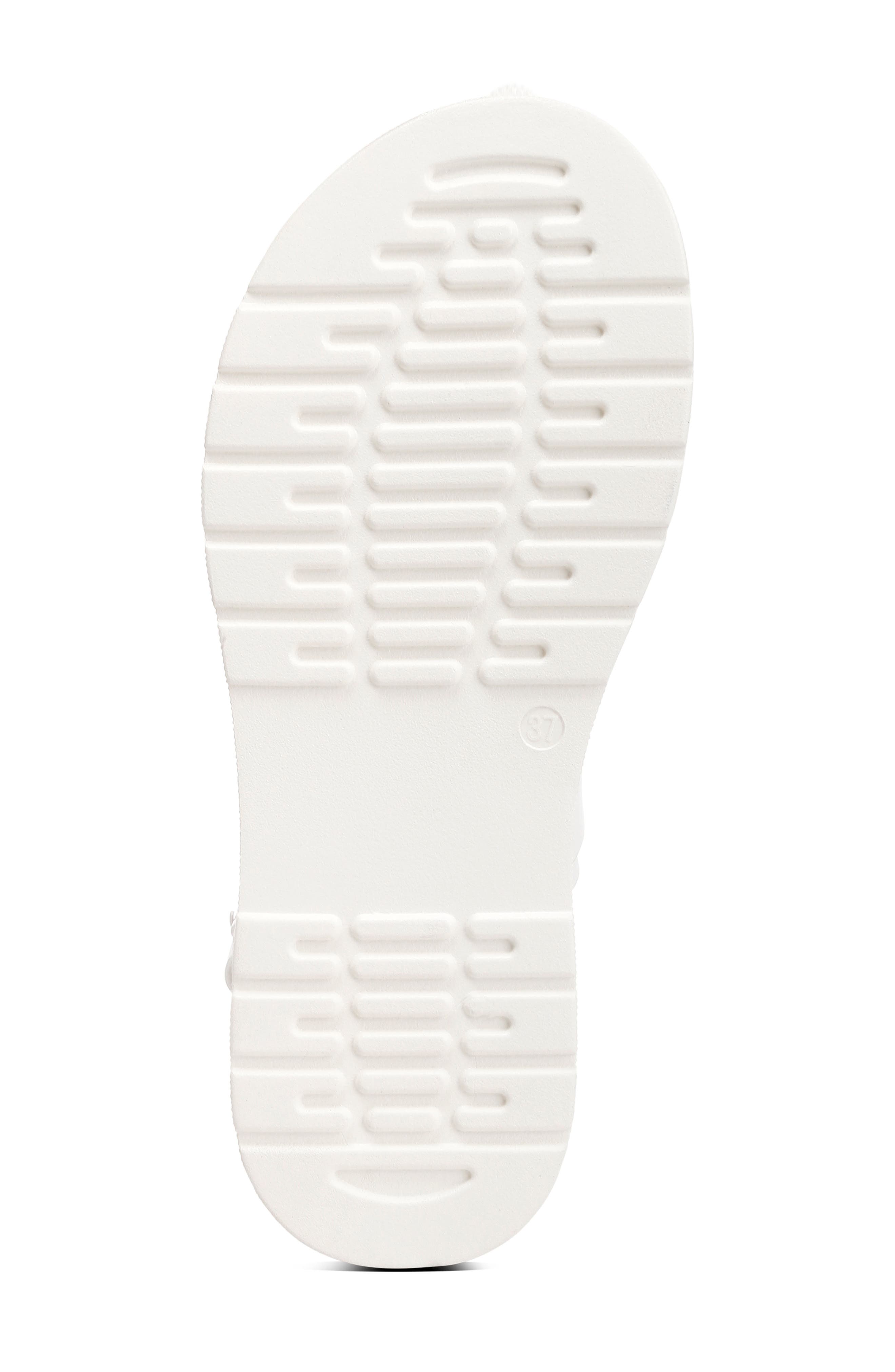 Gladen Faux Leather Platform Sandal, Alternate, color, WHITE