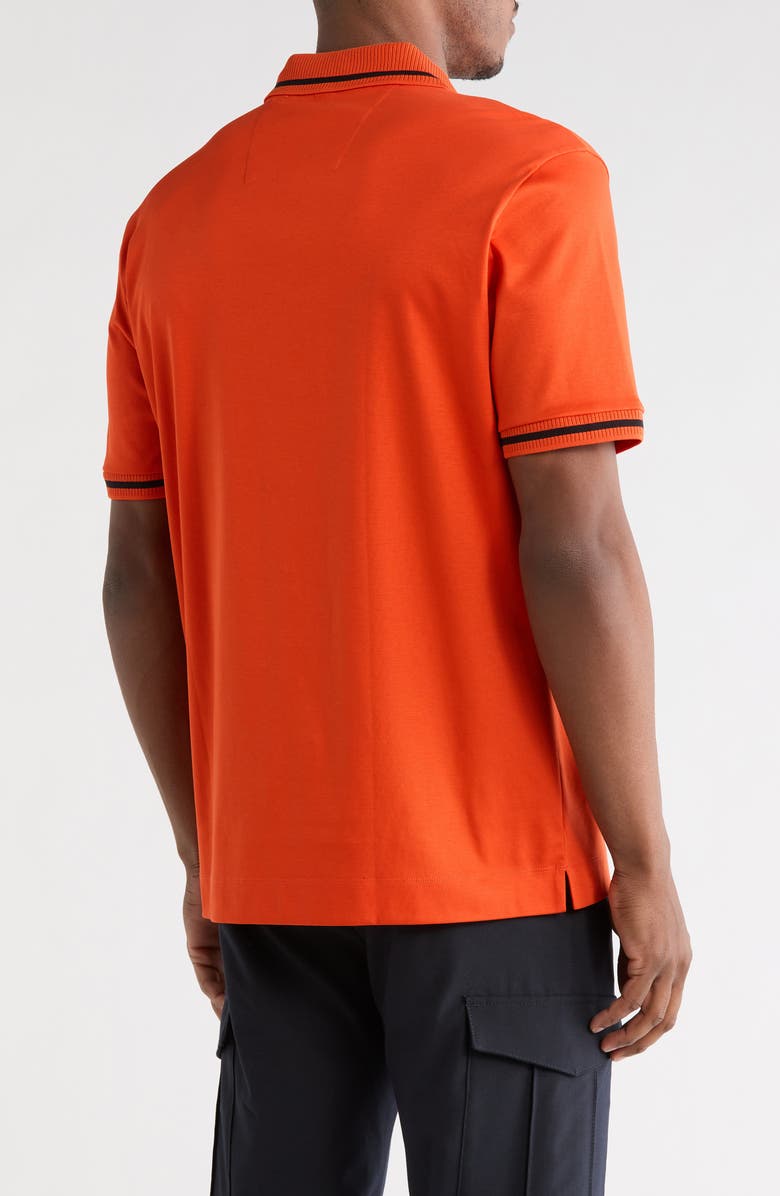 BOSS Parris Solid Cotton Polo, Alternate, color, Dark Orange