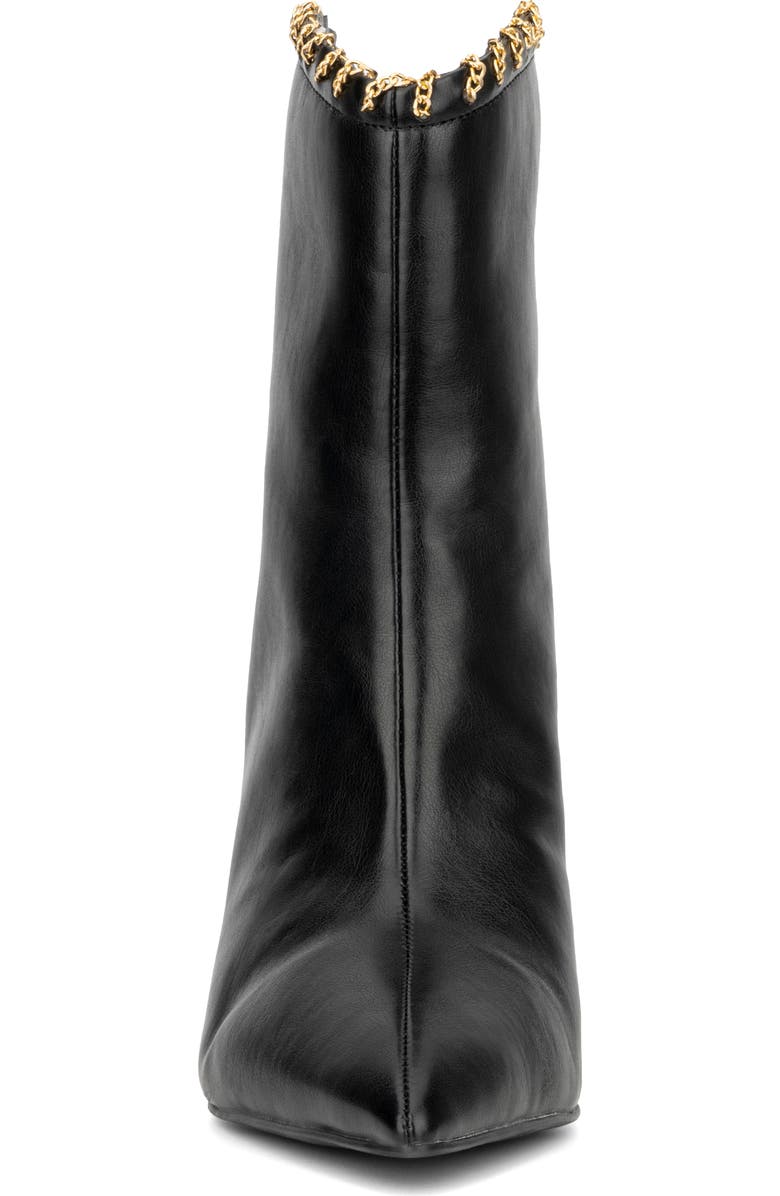 NEW YORK AND COMPANY Deborah Faux Leather Western Bootie, Alternate, color, Black