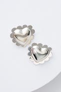 Noonday Collection Puffy Scalloped Heart Earrings