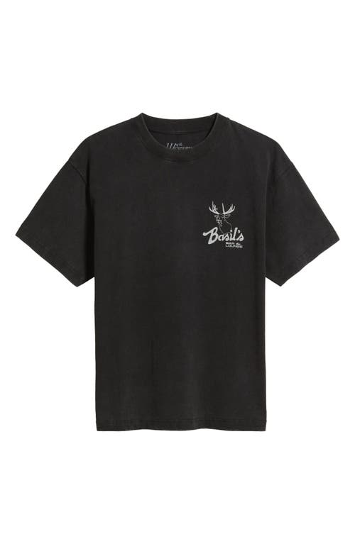 Id Supply Co Basil's Bar & Lounge Graphic T-shirt In Black