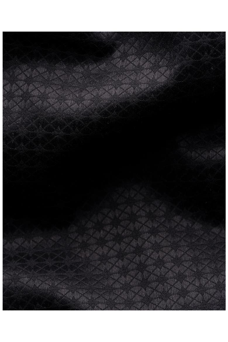 Contemporary Fit Geometric Brocade Supima Cotton Dress Shirt, Alternate, color, BLACK