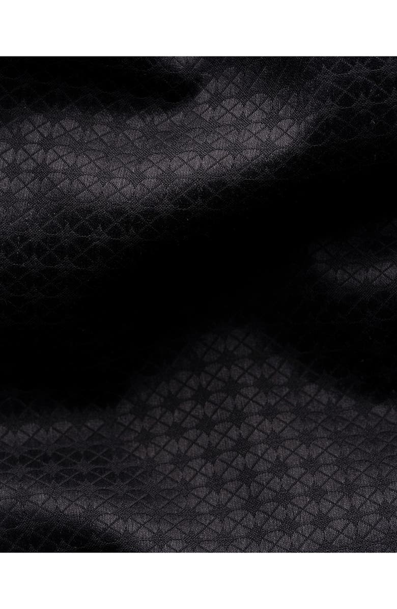 Eton Contemporary Fit Geometric Brocade Supima Cotton Dress Shirt, Alternate, color, Black