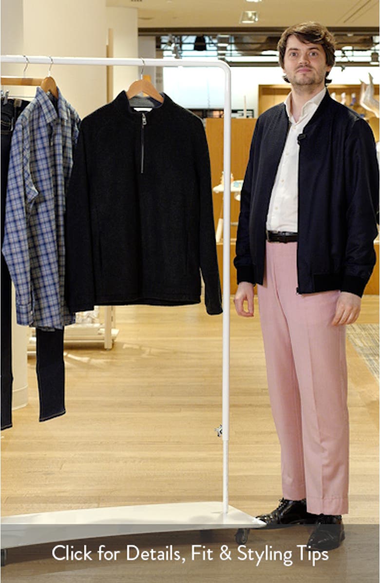 Crown Crafted Flex Merino Wool Quarter Zip Pullover, sales video thumbnail