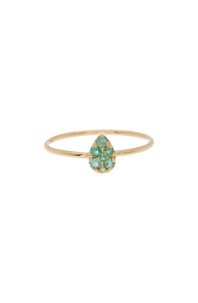 Bony Levy 18K Yellow Gold Petite Emerald Ring, Alternate, color,