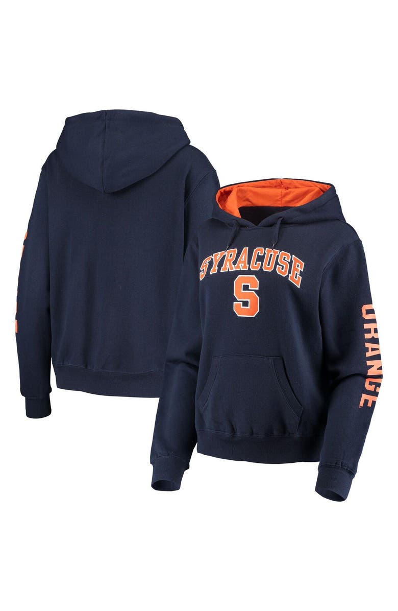 COLOSSEUM Women's Colosseum Navy Syracuse Orange Loud and Proud Pullover Hoodie, Alternate, color, Navy