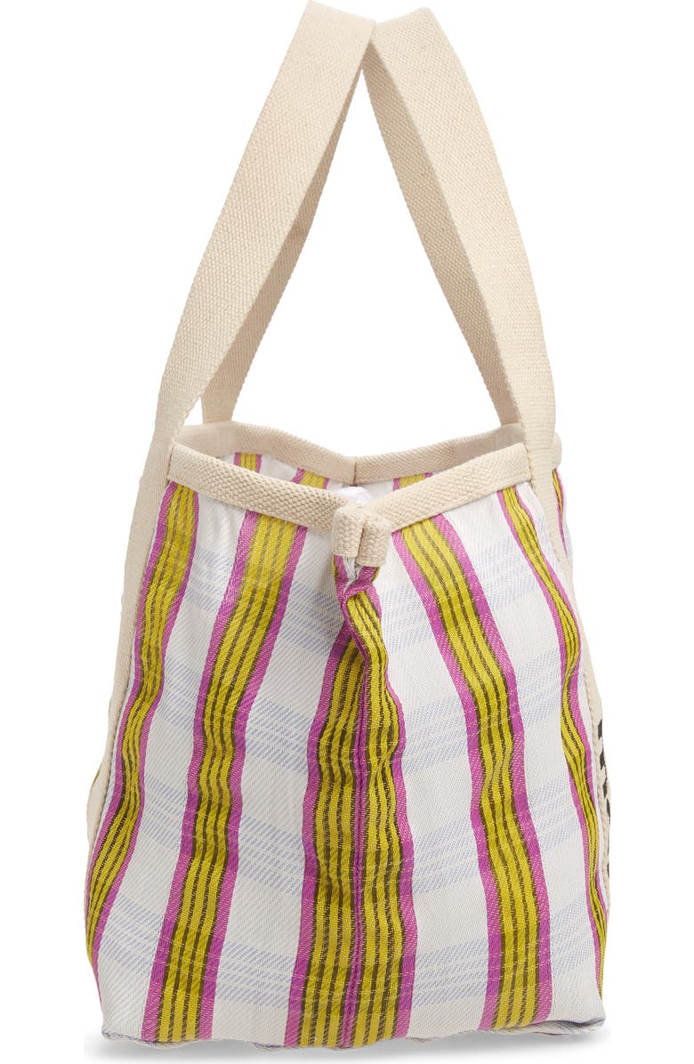Isabel Marant Darwen Jacquard Stripe Nylon Tote, Alternate, color,
