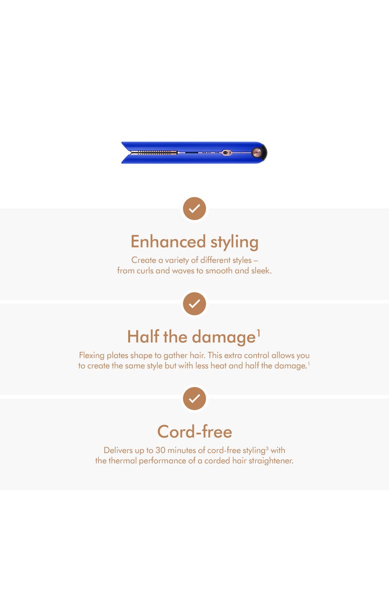 Dyson Special Edition Corrale<sup>™</sup> Style Straightener in Blue Blush, Alternate, color, 