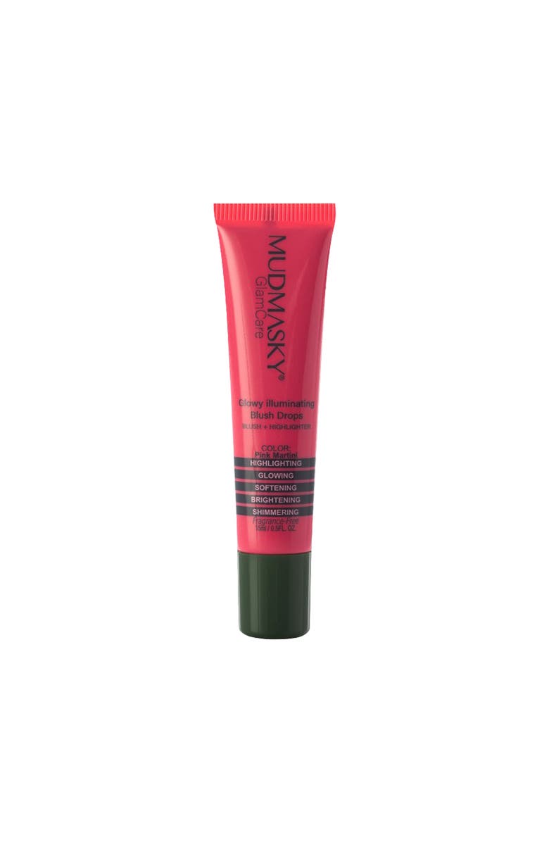 MUDMASKY Glowy Illuminating Blush Drops - Pink Martini 0.5oz, Main, color, NO COLOR