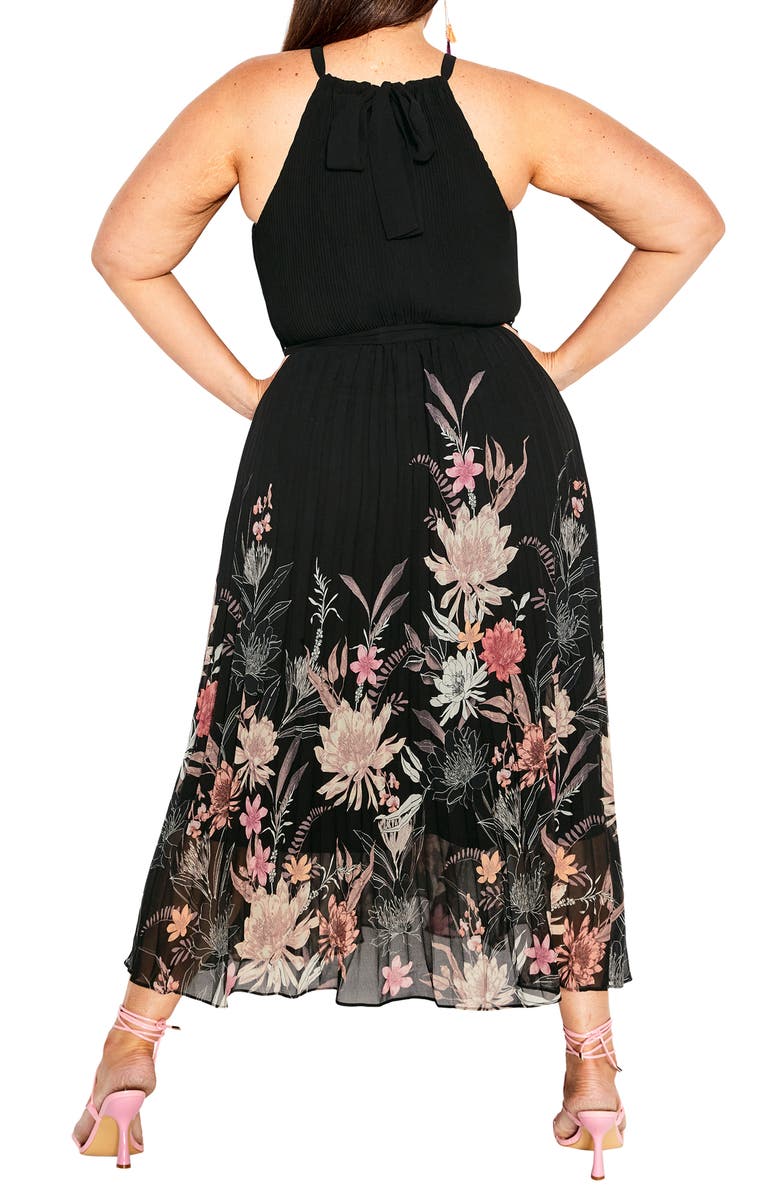 City Chic Rebecca Floral Belted Maxi Dress, Alternate, color, 