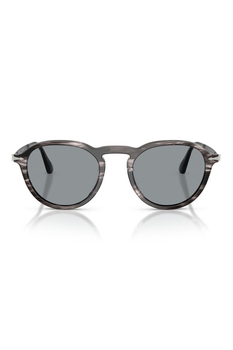 54mm Phantos Sunglasses, Main, color, STRIPED BLACK AND GREY / BLUE