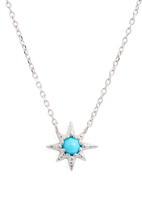 Turquoise Starburst Pendant Necklace
