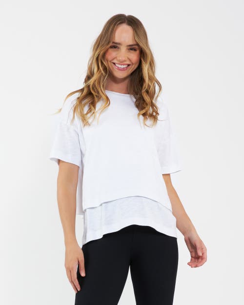 Ripe Maternity Claud Nursing Tee In White
