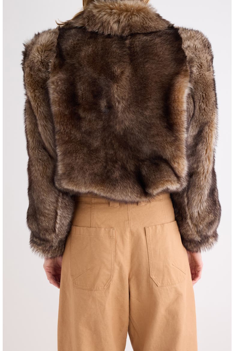 Genuine Shearling Jacket, Alternate, color, PURE BROWN