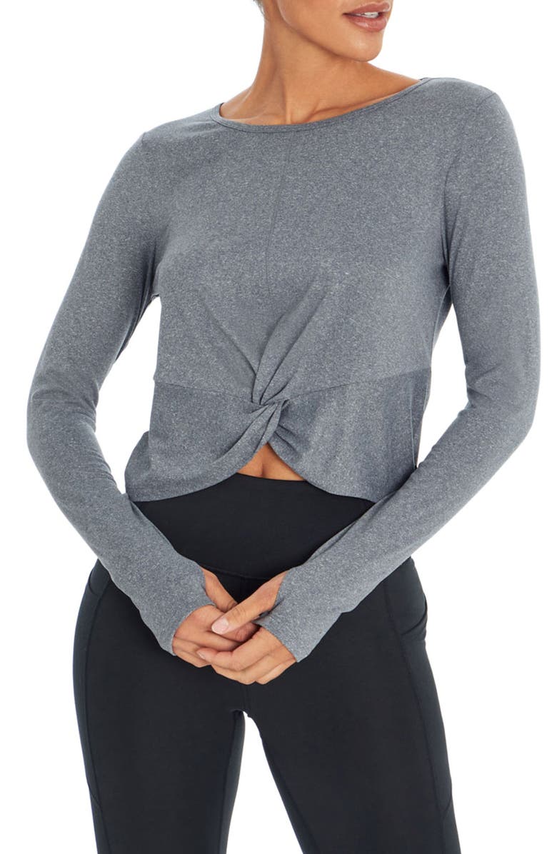 Jessica Simpson Margot Long Sleeve Twist Top, Main, color, 