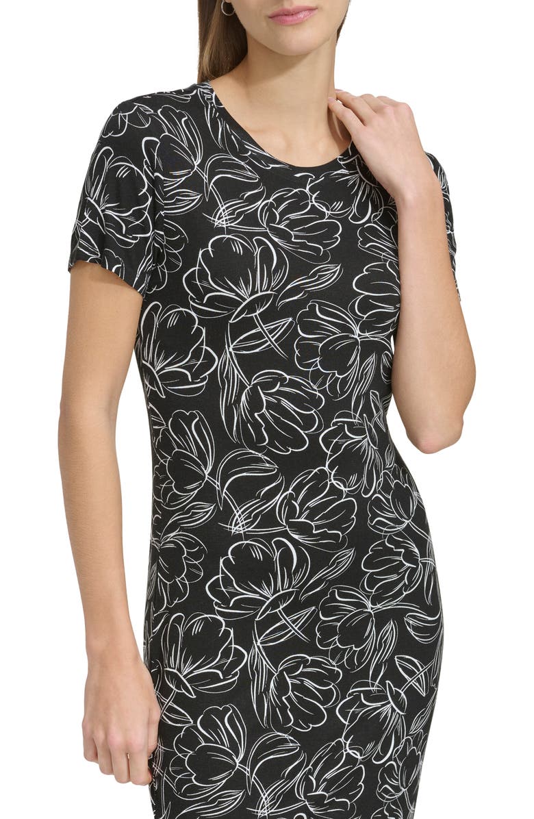 Andrew Marc Print T-Shirt Dress, Alternate, color, 