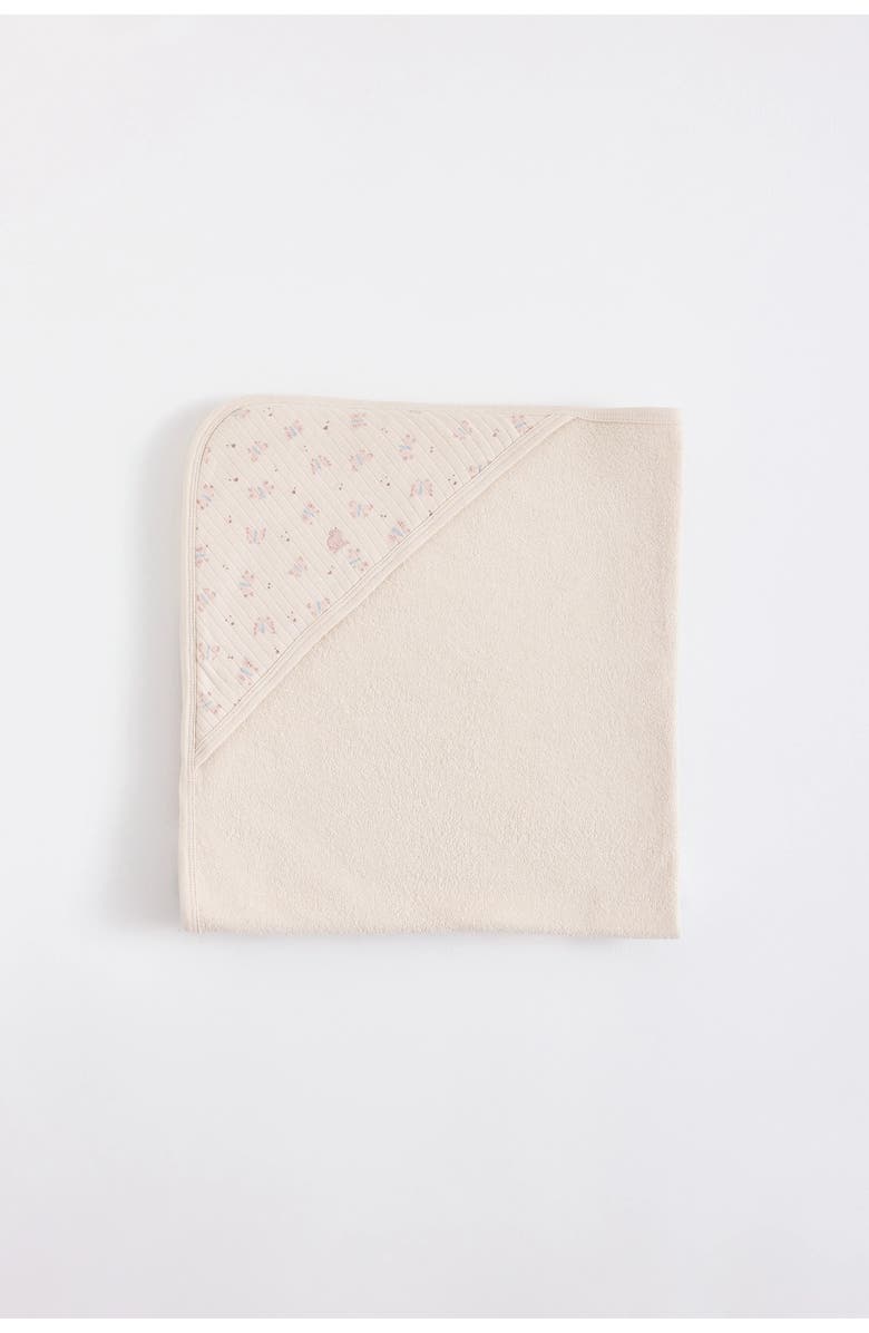 Babycottons Small Hooded Towel, Main, color, White