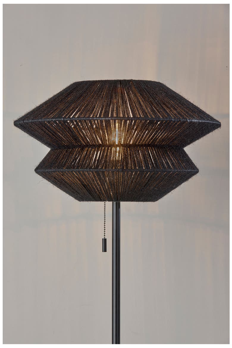 Gardner Floor Lamp, Alternate, color, BLACK