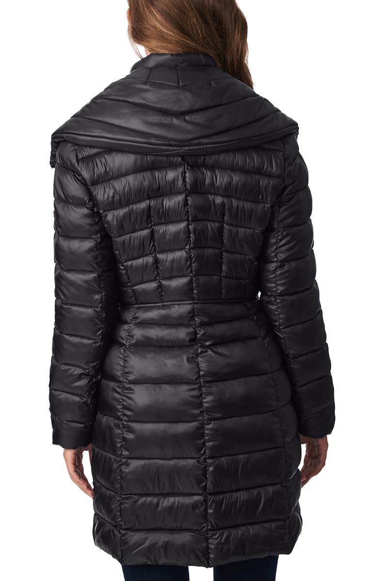 Bernardo Packable Water Resistant Ecoplume<sup>™</sup> Walker Coat, Alternate, color, 