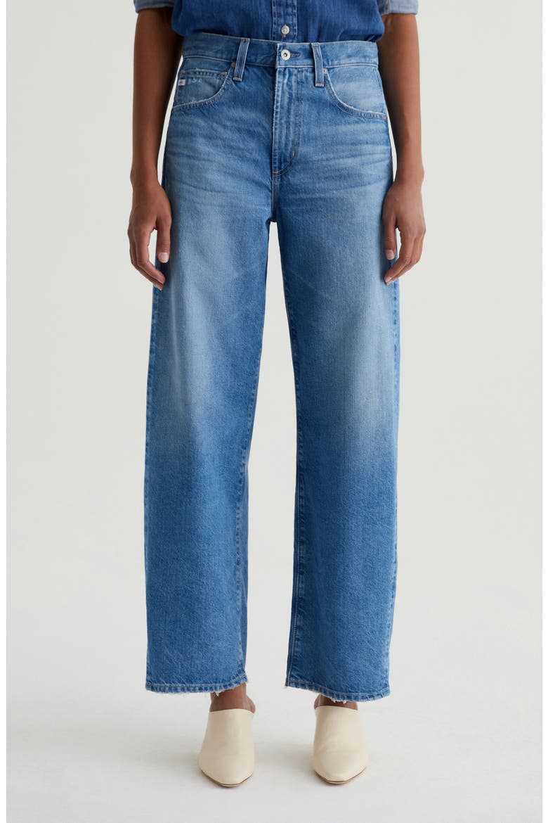 Hattie High Waist Barrel Jeans, Main, color, FLASHBACK
