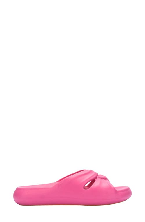 Melissa Free Water Resistant Slide Sandal In Pink/orange