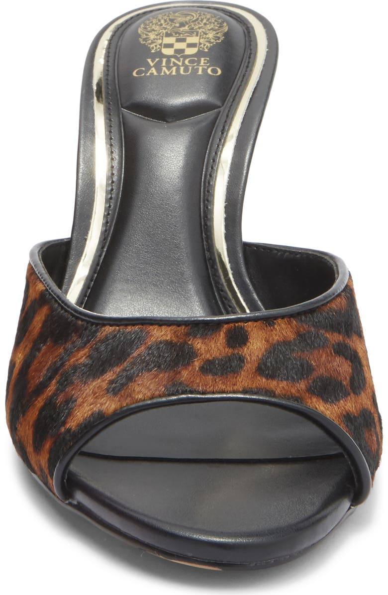 Vince Camuto Prynn Genuine Calf Hair Sandal, Alternate, color, Camel/ Black Calf Hair