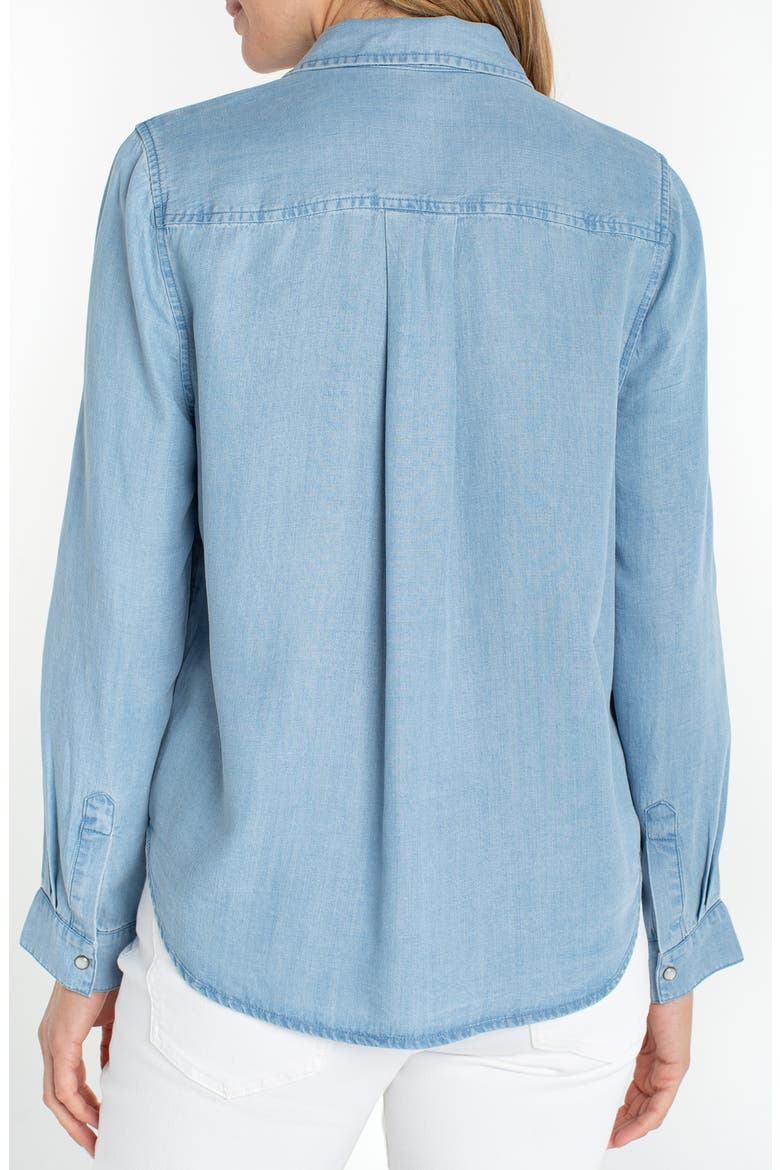 Pocket Denim Shirt, Alternate, color, MALIBU LIGHT
