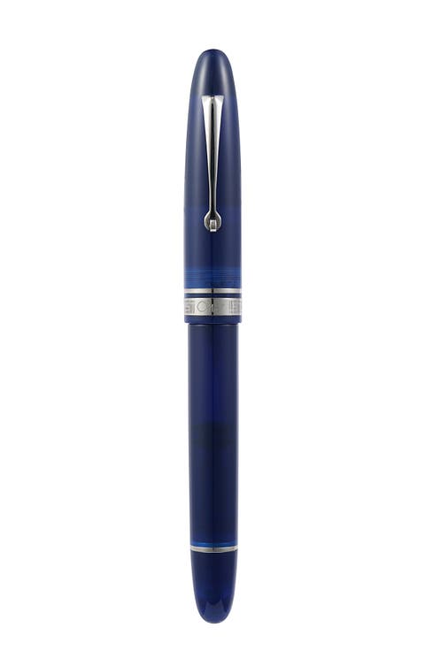 Ogiva Blu with Silver Trim Fountain Pen