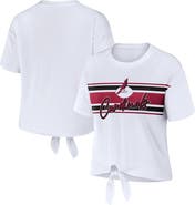 WEAR by Erin Andrews Women's WEAR by Erin Andrews White Arizona Cardinals Front Tie Retro T-Shirt
