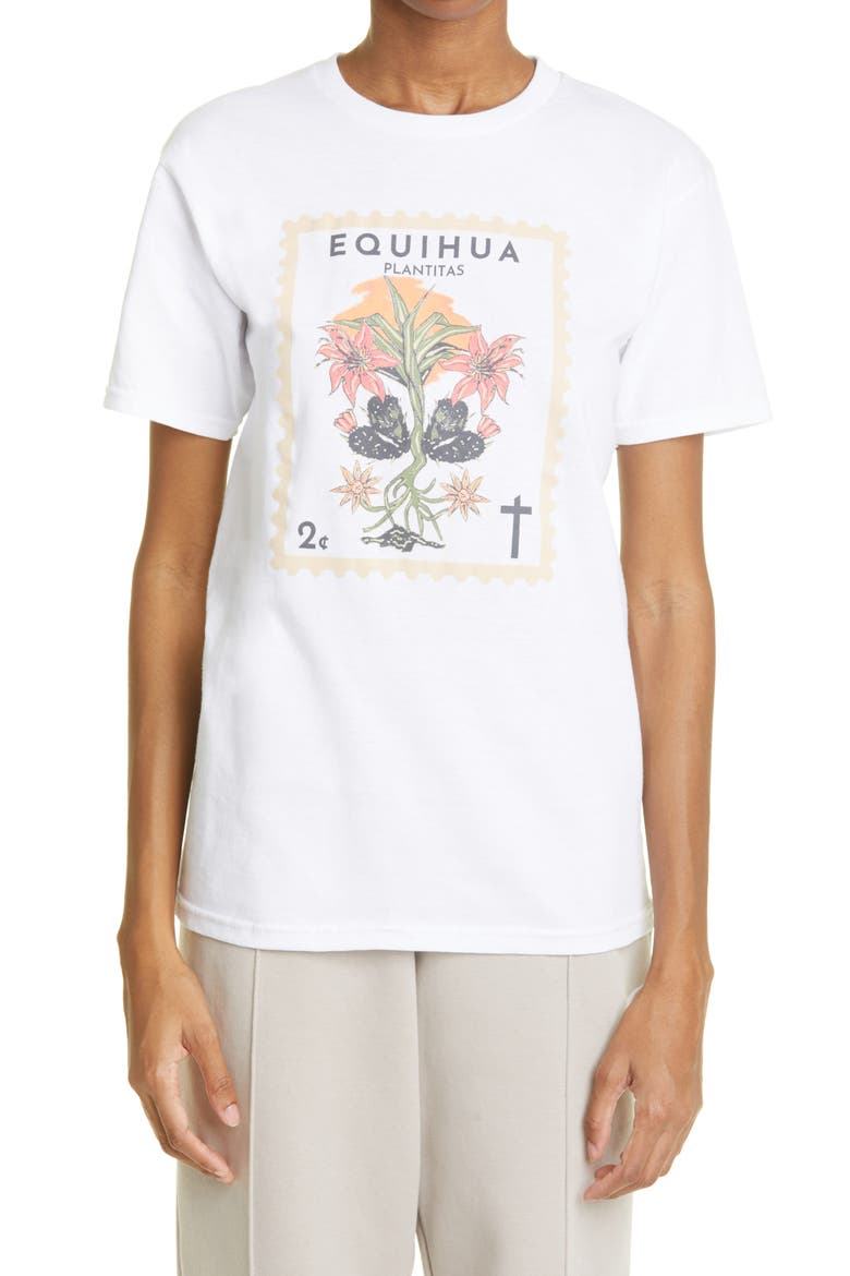 Plantitas Graphic Tee, Main, color, WHITE/ GREEN