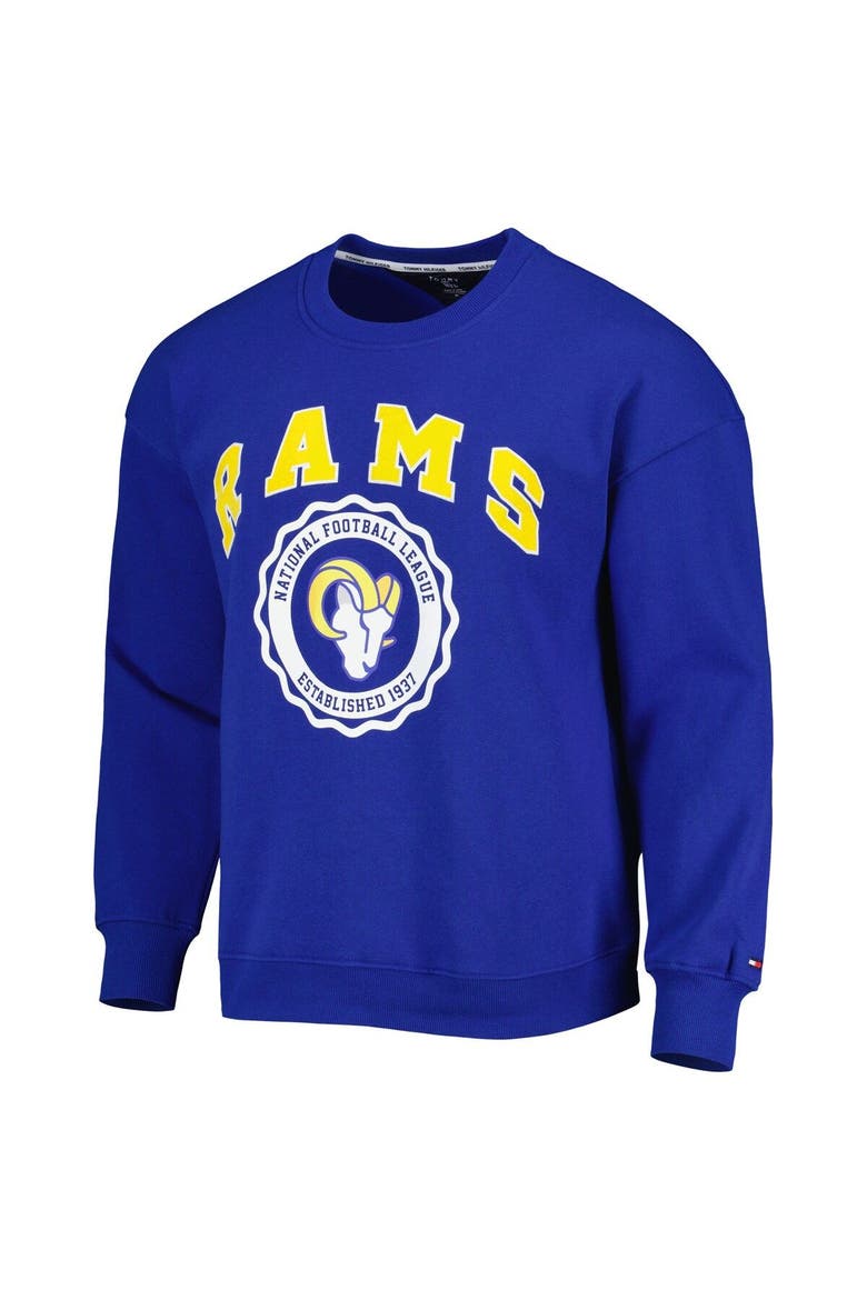 Men's Tommy Hilfiger Royal Los Angeles Rams Ronald Crew Sweatshirt, Alternate, color, Royal