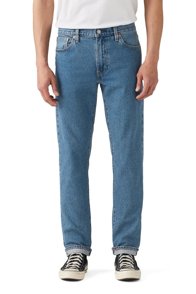 511™ Slim Fit Stretch Selvedge Jeans, Main, color, YOU GET THE IDEA SELVEDGE
