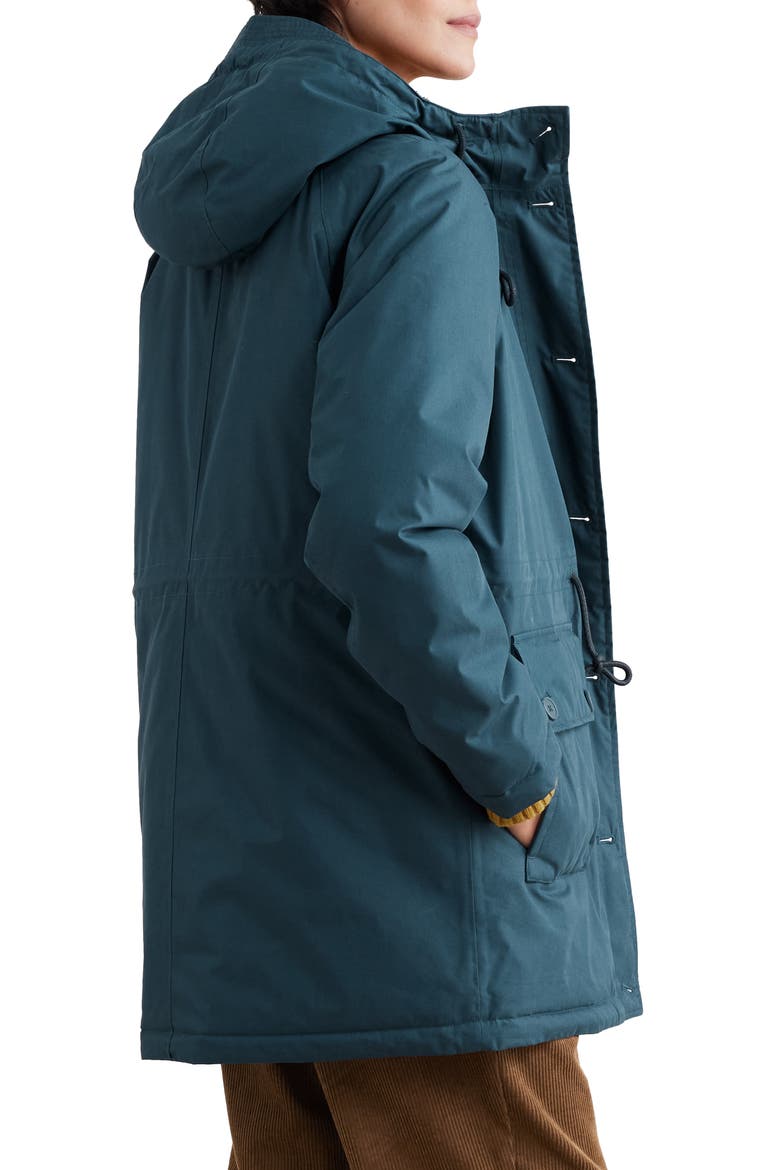 Cliff Castle Waterproof Hooded Coat, Alternate, color, SEA STORM BLUE