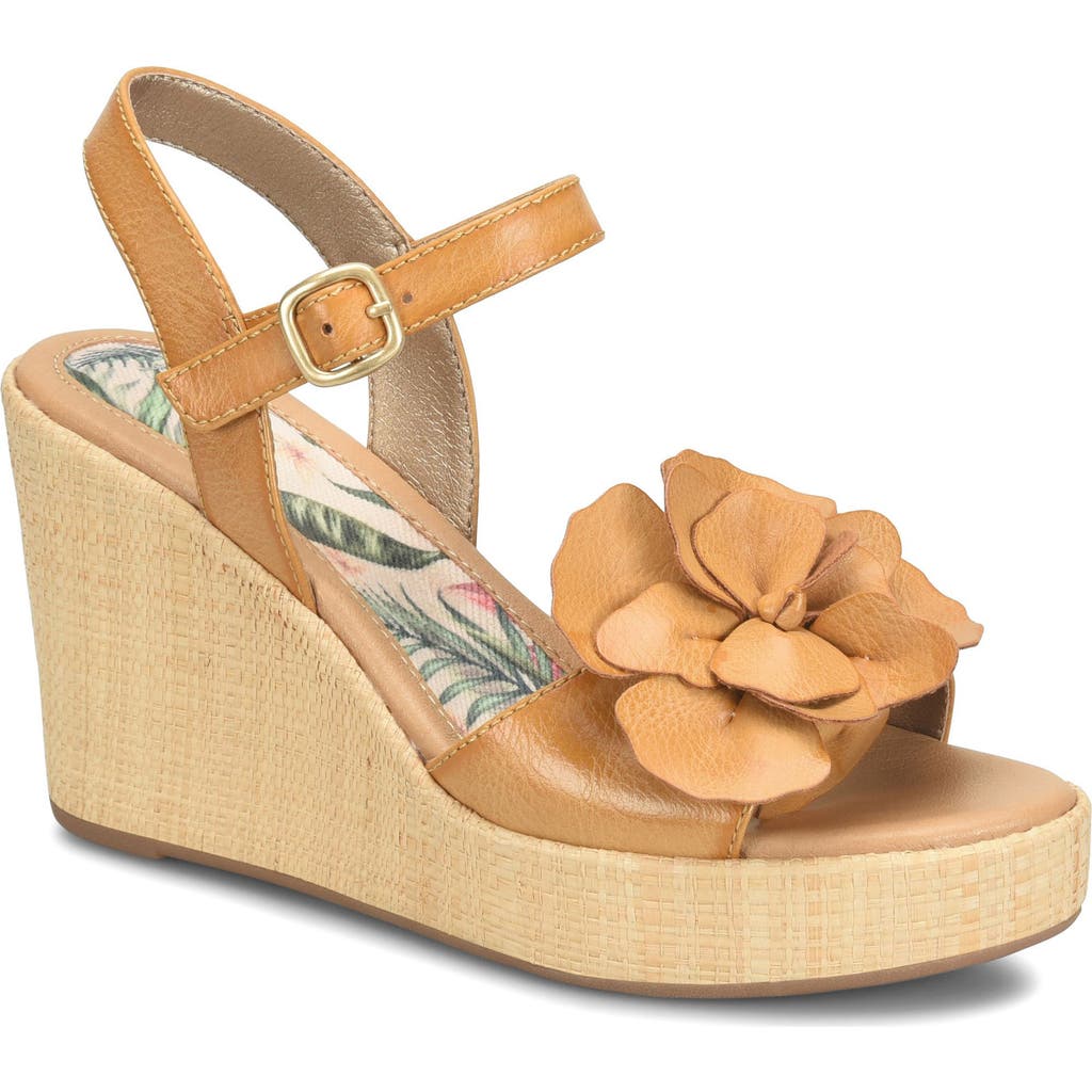 B O C Estella Wedge Sandal In Yellow