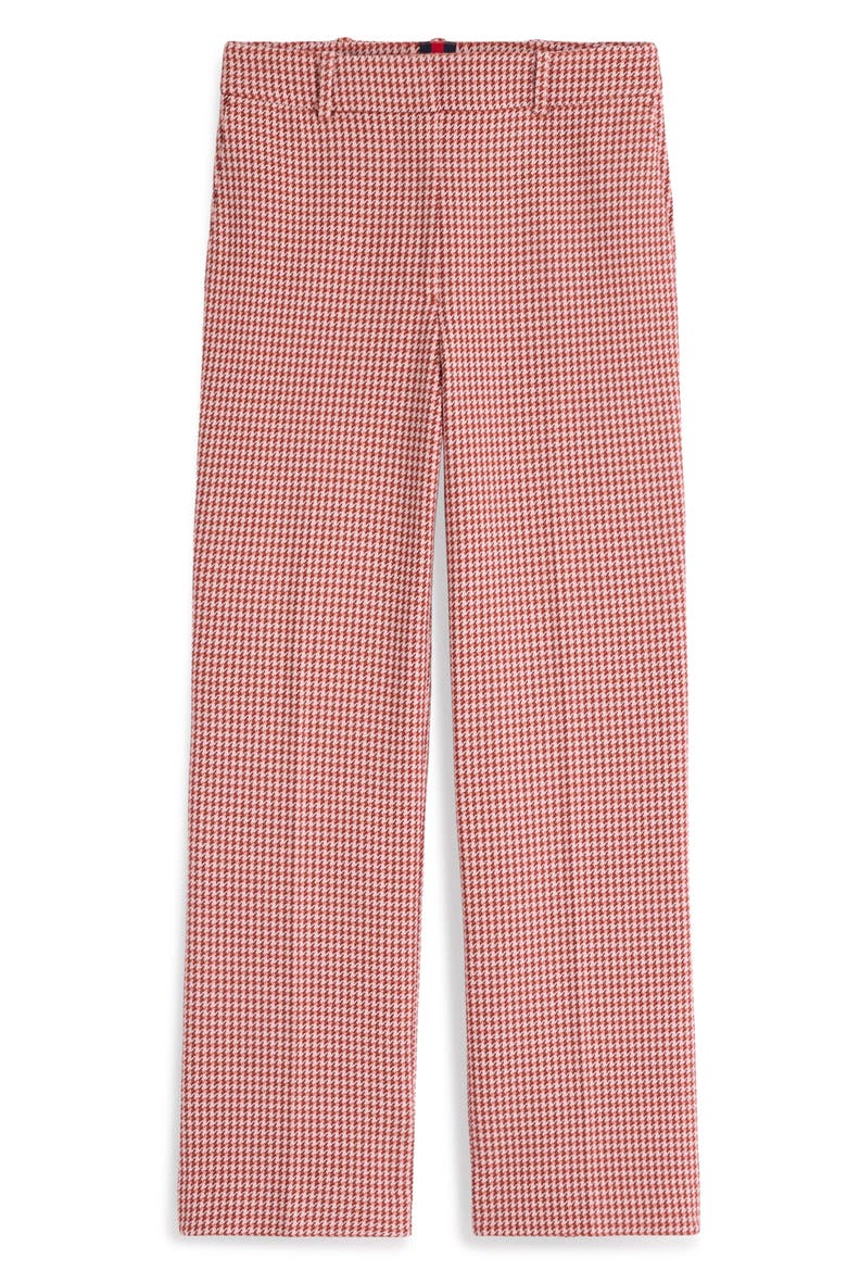 Canonbury Ankle Trousers, Alternate, color, PINK, BROWN PUPPYTOOTH