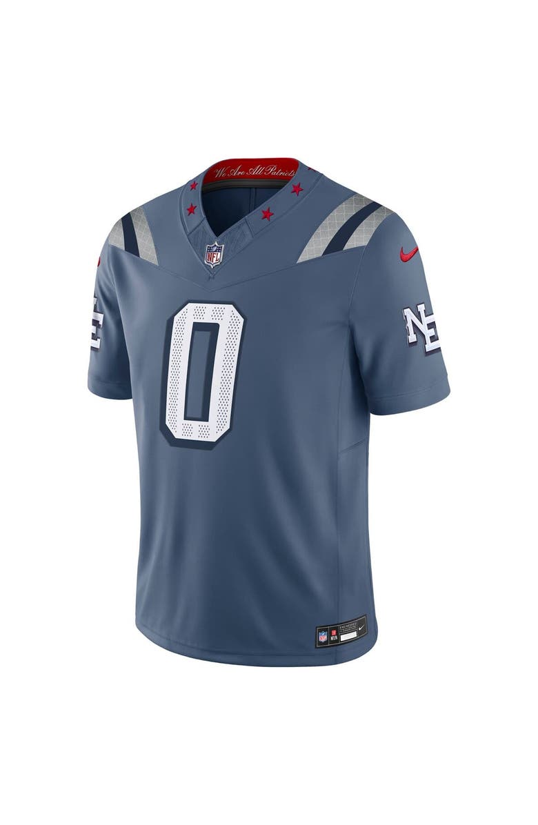 Nike Men's Nike Christian Gonzalez Storm Blue New England Patriots 2025 Rivalries Collection Limited Jersey, Alternate, color, Blue