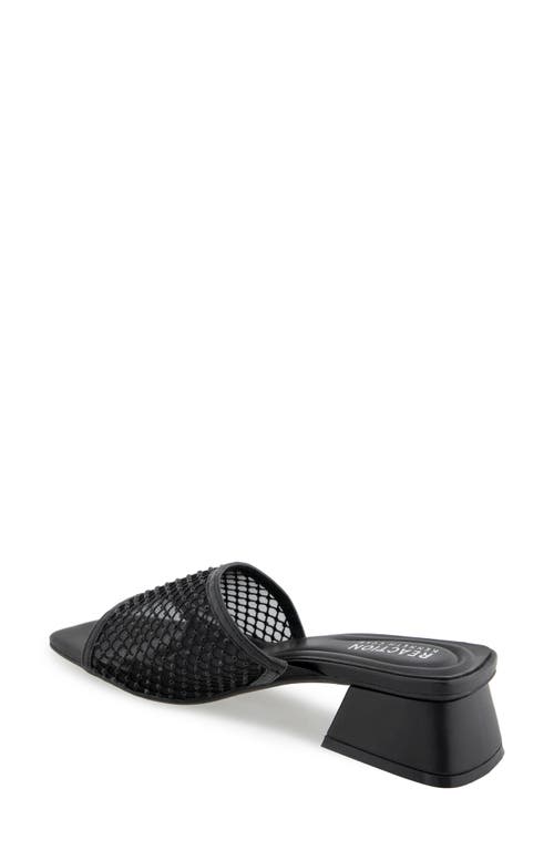 Reaction Kenneth Cole Buenita Slide Sandal In Black/black Mesh