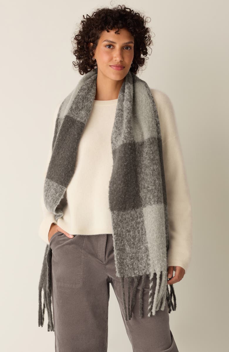 Eileen Fisher Alpaca & Virgin Wool Blend Scarf, Alternate, color, Rye