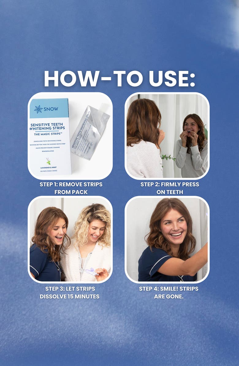 SNOW Diamond Dissolving Teeth Whitening Strips, Alternate, color, 