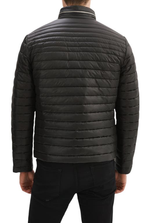 Regency Men's Lightweight Puffer Jacket In Black
