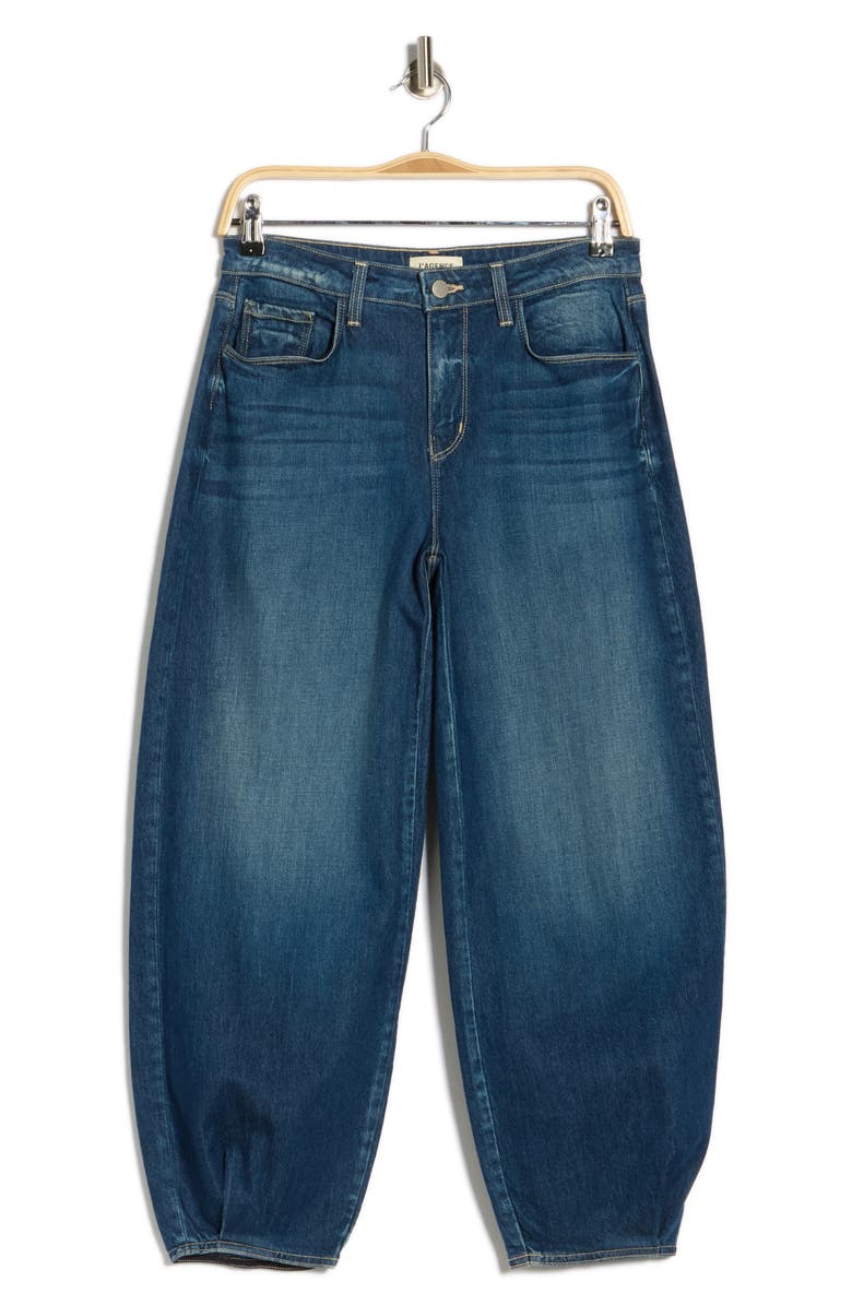 L'AGENCE Krista High Waist Crop Taper Leg Jeans, Alternate, color, 