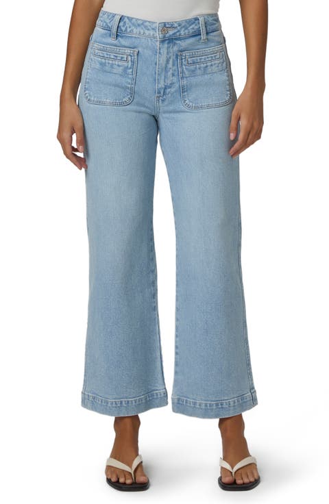 Leenah Patch Pocket Wide Leg Jeans (Olevia)