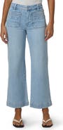 PAIGE Leenah Patch Pocket Wide Leg Jeans