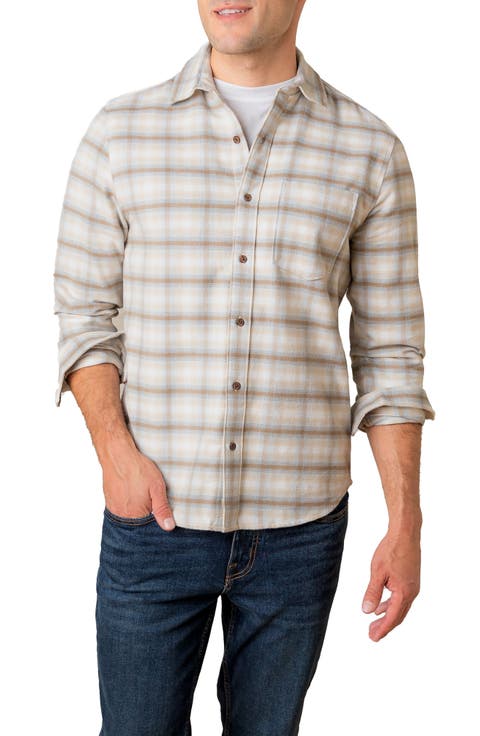 Organic Long Sleeve Flannel Button Down Shirt