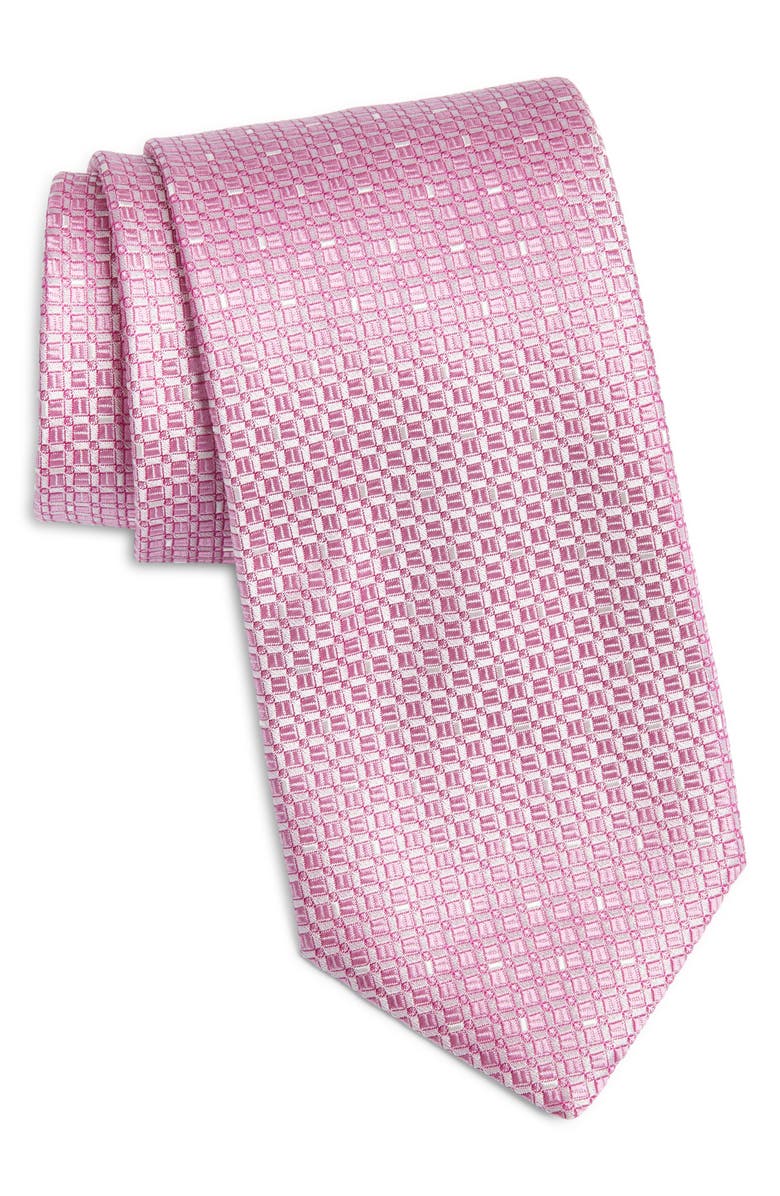Canali Neat Silk Tie, Main, color,