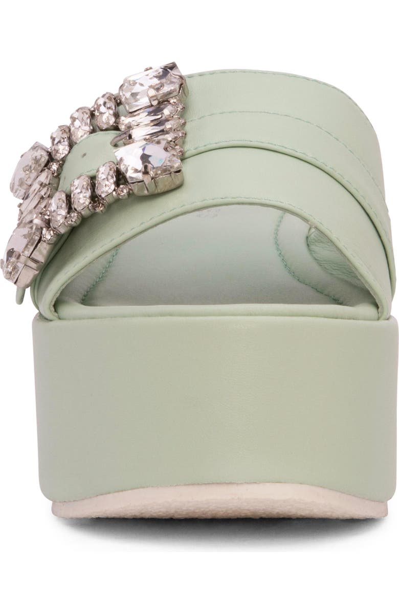 BEAUTIISOLES Dita Platform Slide Sandal, Alternate, color, Light Green